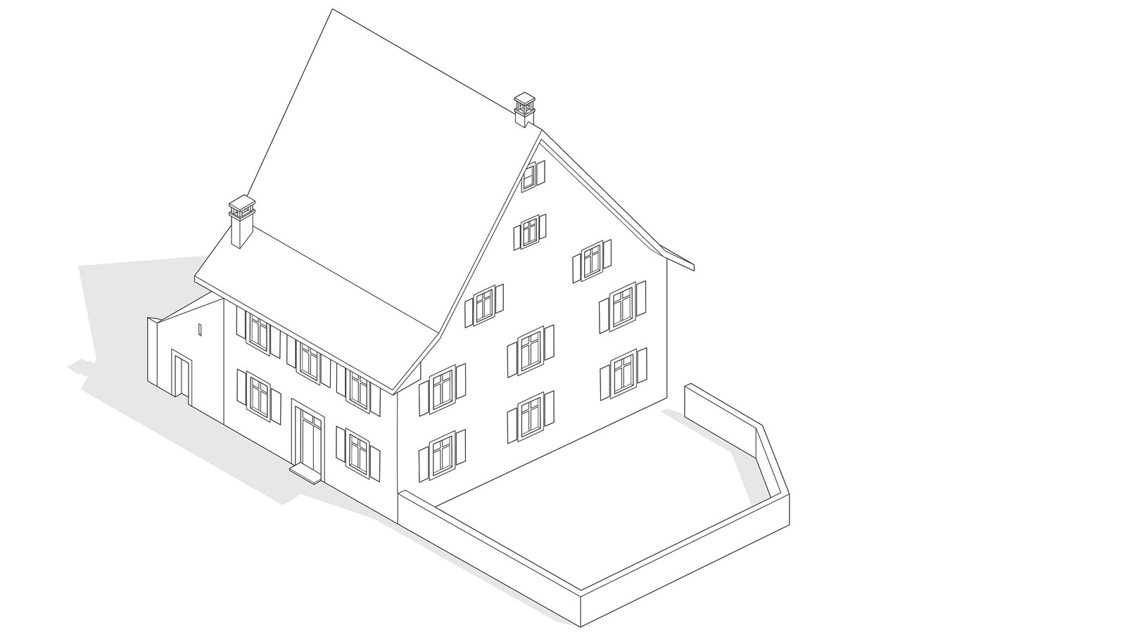 oculus-illustration-architektur-ausstellung-zeichnung-isometrie-wohnen-fischer-bauernwohnhaus
