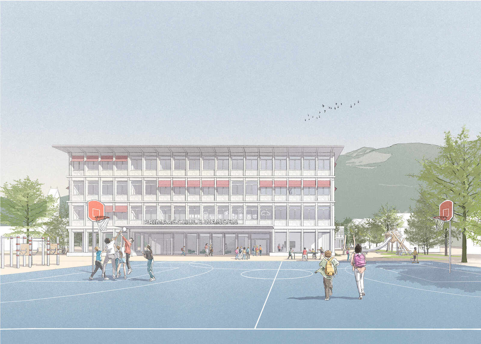 oculus-illustration-architektur-visualisierung-halter-zeichnung-schulhaus