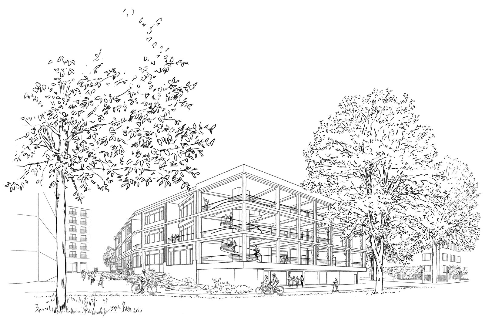 oculus-illustration-architektur-visualisierung-zeichnung-schulhaus
