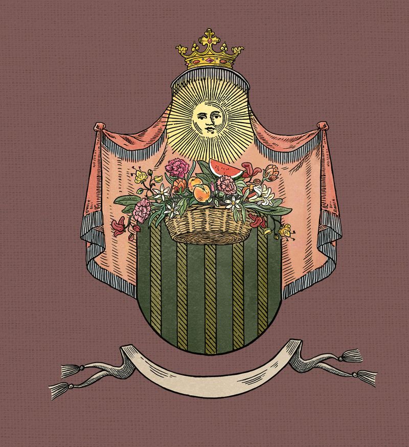 oculus-illustration-arquinesia-parfum-verpackungsdesign-vintage-wappen-sonne